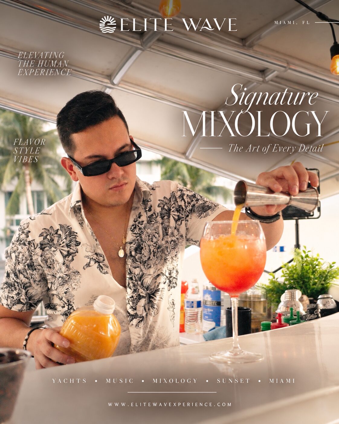 Elite Wave boat party in South Florida — guests aboard the yacht